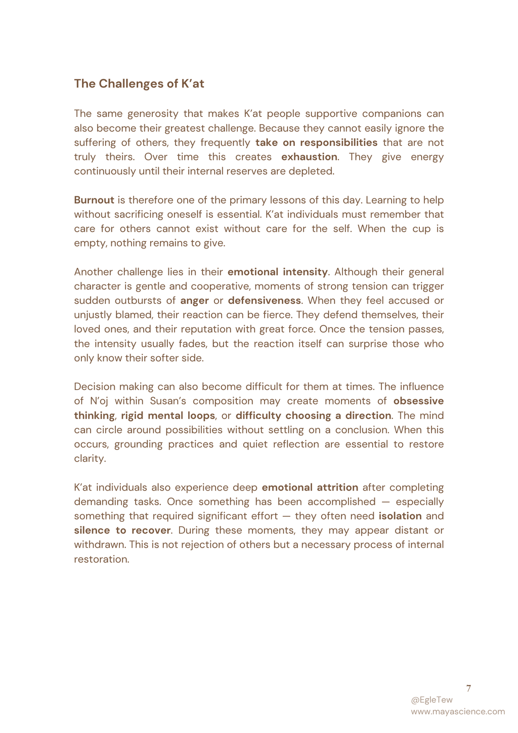 In-Depth Maya Birth Nawal Reading